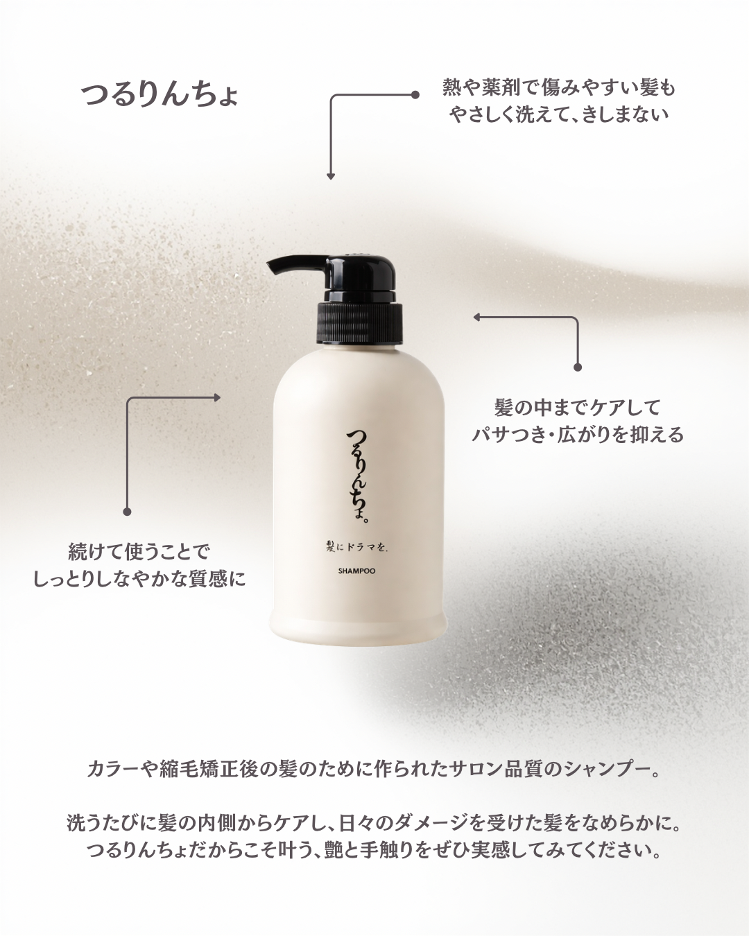 シャンプーの特徴を紹介する投稿 制作例
